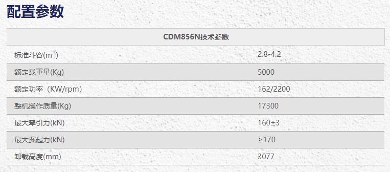 龍工CDM856N鏟車