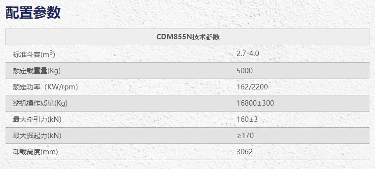 龍工CDM855N鏟車