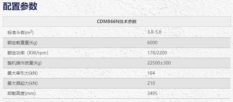 龍工CDM866N裝載機(jī)